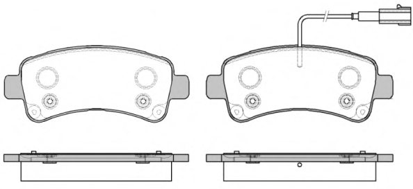 REMSA 1588.02 Brake Pad Set, disc brake